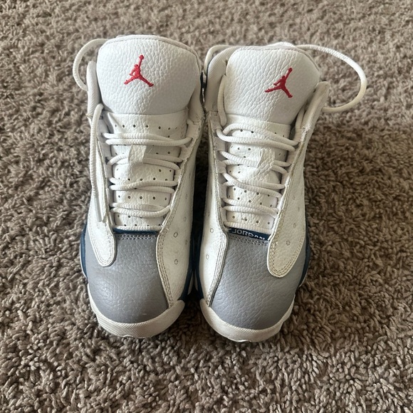 Used Jordan Kids Sneakers - White and Gray - Picture 1 of 5